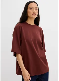 Oversized topp med vide ermer, av 100% bomull, bonprix
