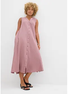 Skjortekjole i musselin, bonprix