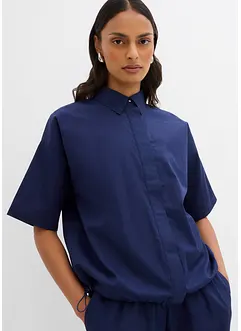Oversized bluse av ren bomull, bonprix