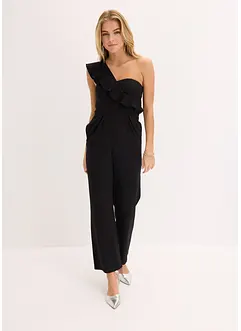 One shoulder jumpsuit av lett viskose, bonprix
