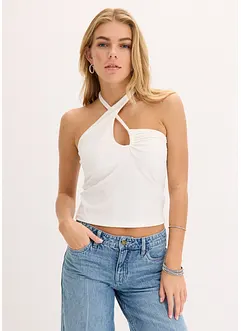 Halterneck-topp med cut-out, bonprix