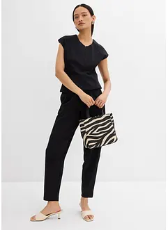 Ankellang bukse i piké, bonprix