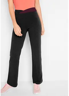 Treningsbukse i bomull, Bootcut (2-pack), bonprix