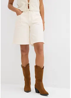 Bermudashorts i denim Mid Waist, bonprix