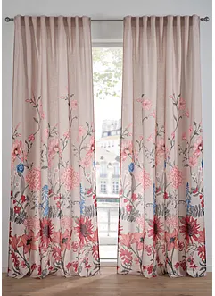 Gardin i strukturmateriale (1-pack), bonprix