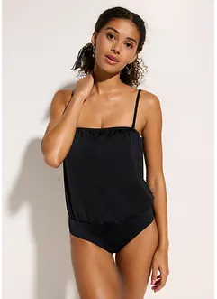 Bandeau-badedrakt med avtagbare skulderbånd, bonprix