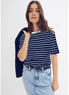 T-skjorte i formstabil, 100% økologisk bomull, bonprix