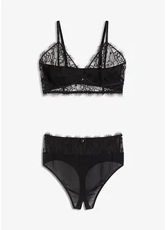 Bustier+stringtruse ouvert (2-delt sett), bonprix