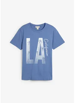 T-skjorte i økologisk bomull, Slim Fit, bonprix