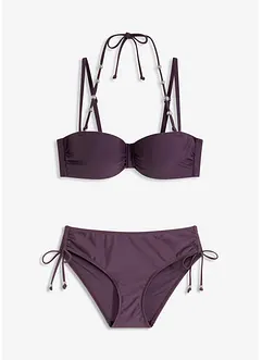 Balconette-bikini med avtagbare halterneck-stropper (2-delt sett), bonprix