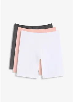 Lang dameboxer (3-pack) med økologisk bomull, bonprix
