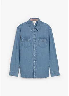Denimskjorte i 100% bomull, bonprix