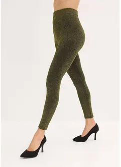 Termoleggings av glittergarn, bonprix