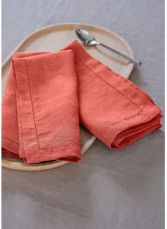 Tøyservietter i lin (2-pack), bonprix