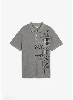 Piké-poloskjorte i ren bomull, Slim Fit, kortermet, bonprix