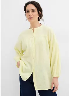 Oversized bluse i musselin, bonprix