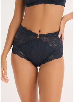 Truse i delikat blondemateriale med høy midje, bonprix