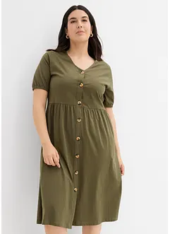 Midikjole i 100% bomull, bonprix