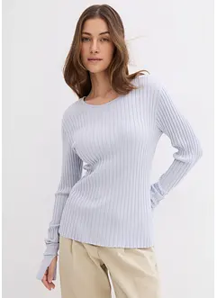 Ribbestrikket topp, bonprix