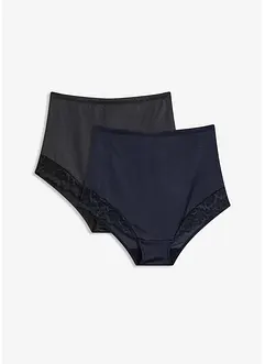 Shape-truse i materiale med glans, middels formende (2-pack), bonprix