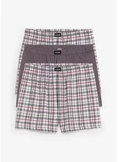 Ledig boxershorts (3-pack) rutete, bonprix