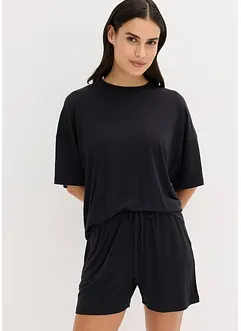 Oversized kort pyjamas av myk modal, bonprix