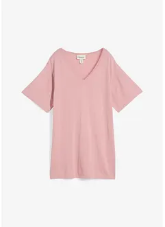 Finstrikket topp med lin, bonprix