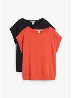 T-skjorte (2-pack), bonprix