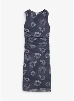 Midikjole i lett mesh, bonprix