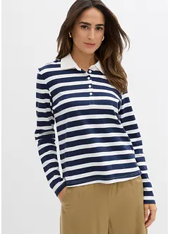 Poloskjorte i fast økologisk bomull, bonprix