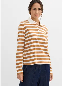 Poloskjorte i fast økologisk bomull, bonprix