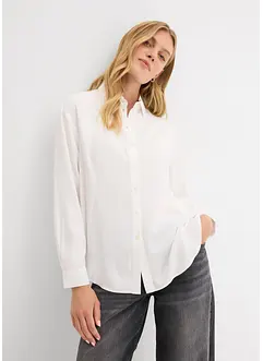 Skjortebluse av myk viskose, bonprix