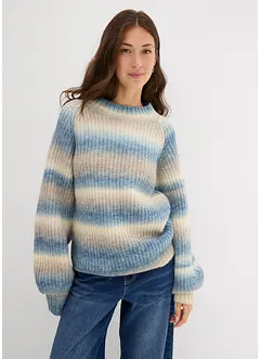 Grovstrikket genser i myk ullmiks, bonprix