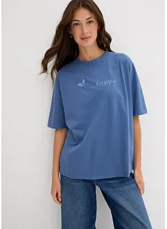 Oversized topp i 100% økologisk bomull, bonprix