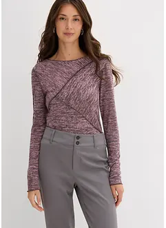 Langermet topp i myk viskosemiks, bonprix