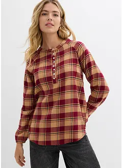 Blusetunika i flanell, bonprix