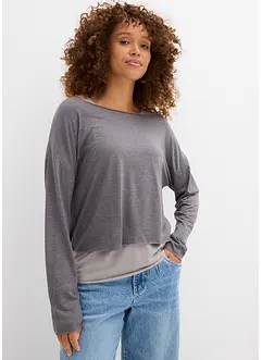 Singlet og langermet topp (sett i 2 deler) av jersey, bonprix