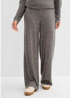 Vid bukse i strikket materiale, bonprix