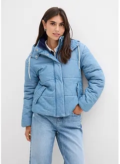 Vattert jakke i denim, bonprix
