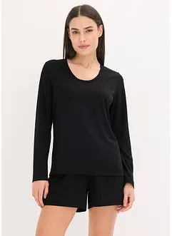 Loungewear-kort pyjamas i lett, mykt materiale, bonprix