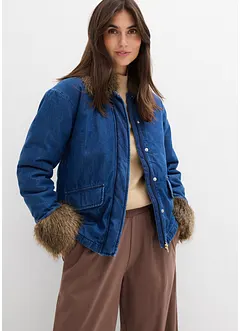 Lett vattert denimjakke, bonprix