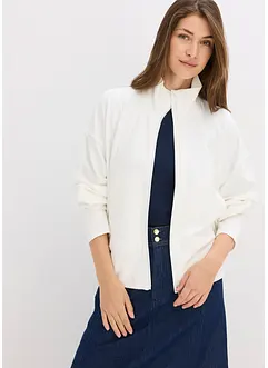 Sweatshirt med glidelås i behagelig Punto di Roma-materiale, bonprix