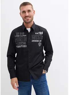 Langermet skjorte i 100% bomull, bonprix