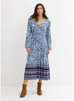 Maxikjole i myk viskose-/elastanmiks, bonprix