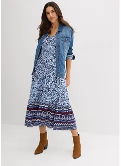 Maxikjole i myk viskose-/elastanmiks, bonprix