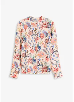 Bluse med blomsterprint, bonprix