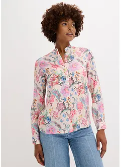 Bluse med blomsterprint, bonprix