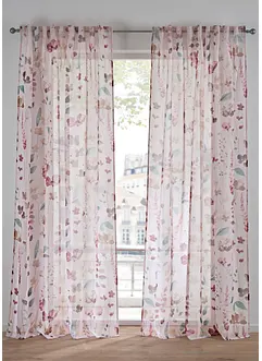 Gardin med blomsterprint (1-pack), bonprix