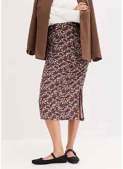 Jerseyskjørt i lett viskosemiks, bonprix