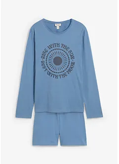Kort pyjamas i 100% økologisk bomull, bonprix